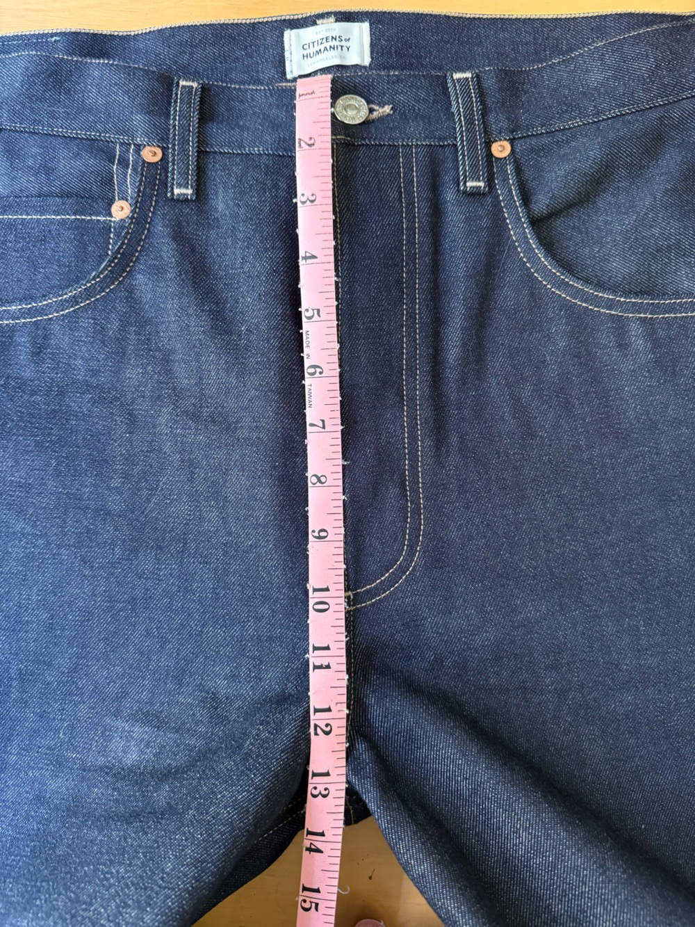 NWOT Citizens Of Humanity Horseshoe Barrel Stiff Jeans in Dark Indigo - Picture 8 of 9